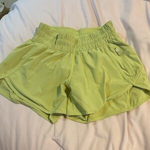 Lululemon Athletica Light Green Athletic Shorts